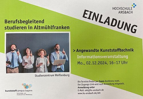 Informationsveranstaltung Angewandte Kunststofftechik